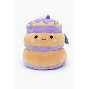 Squishmallows Paden Pancake Stack Plush Purple Blueberry Stuffed Toy New
